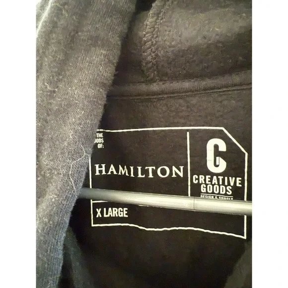 Hamilton Creative Goods Black Broadway Musical Sweater Hoodie Size XL Adult - Picture 4 of 6